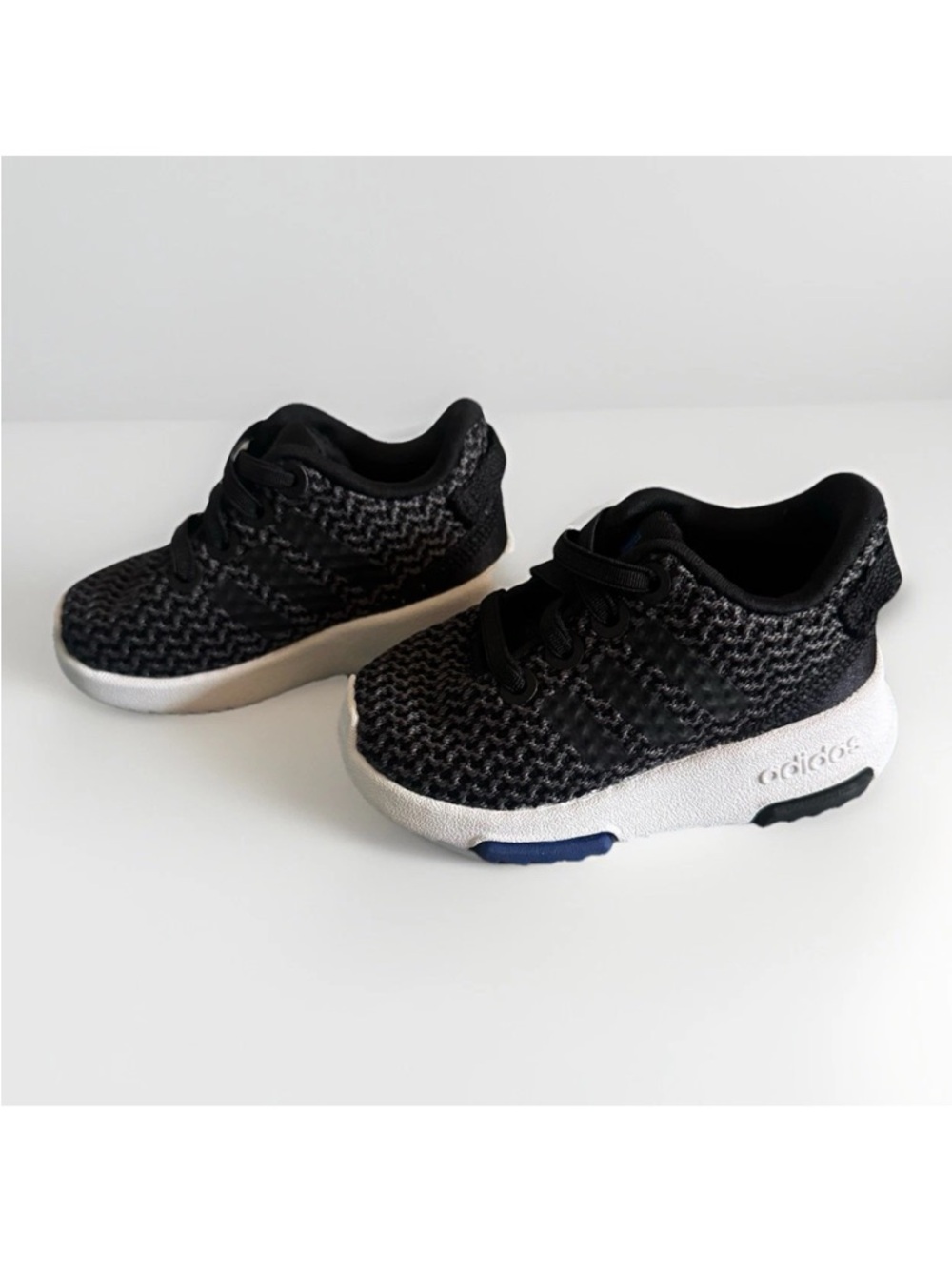 NWOT adidas Infants Racer TR Sneakers Black Grey Size 3K DB1870 First Walkers